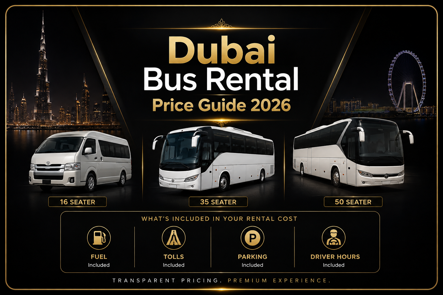 bus rental Dubai price