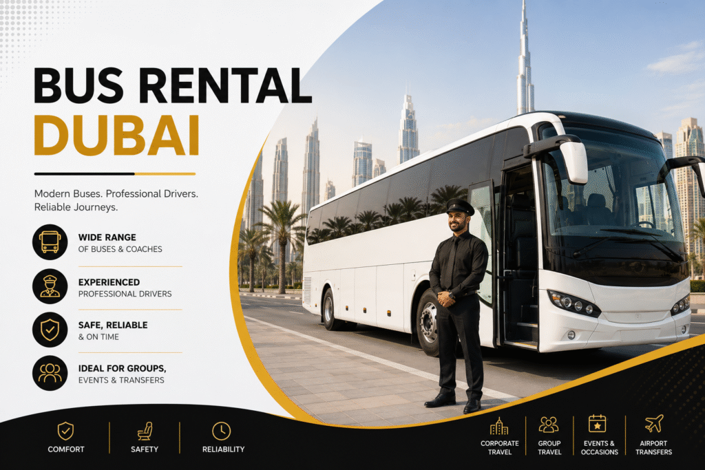 Bus & Coach Rental Dubai With Driver