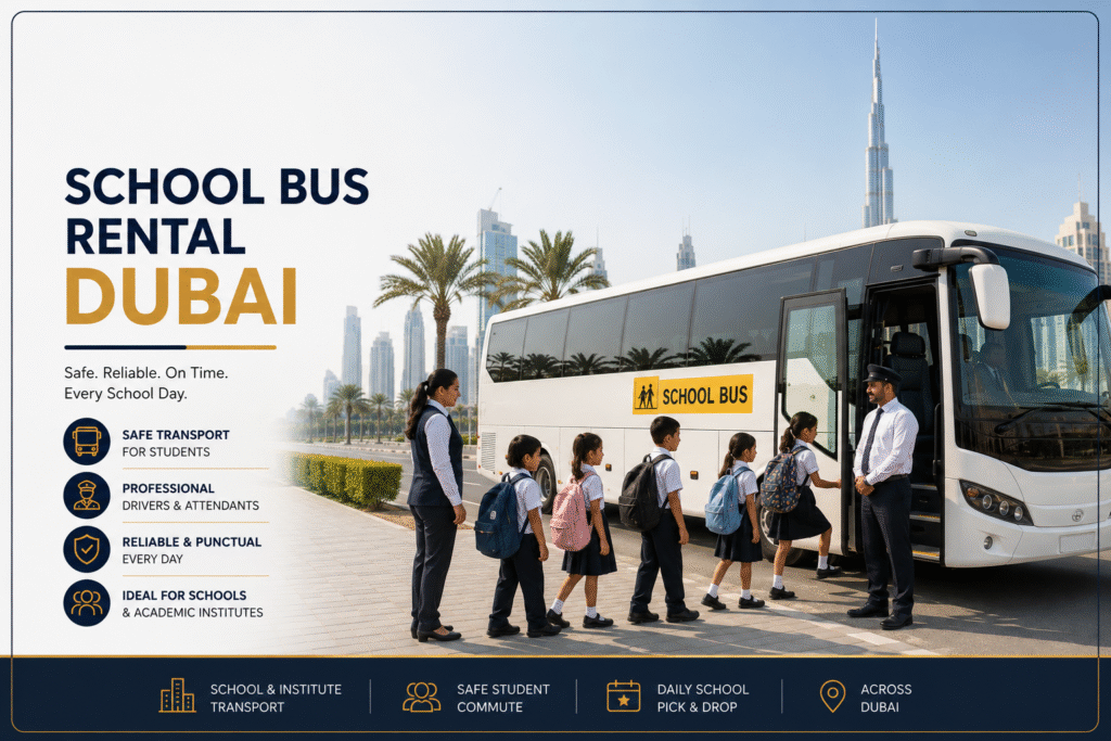 School Bus Rental Dubai | RTA-Compliant Transport