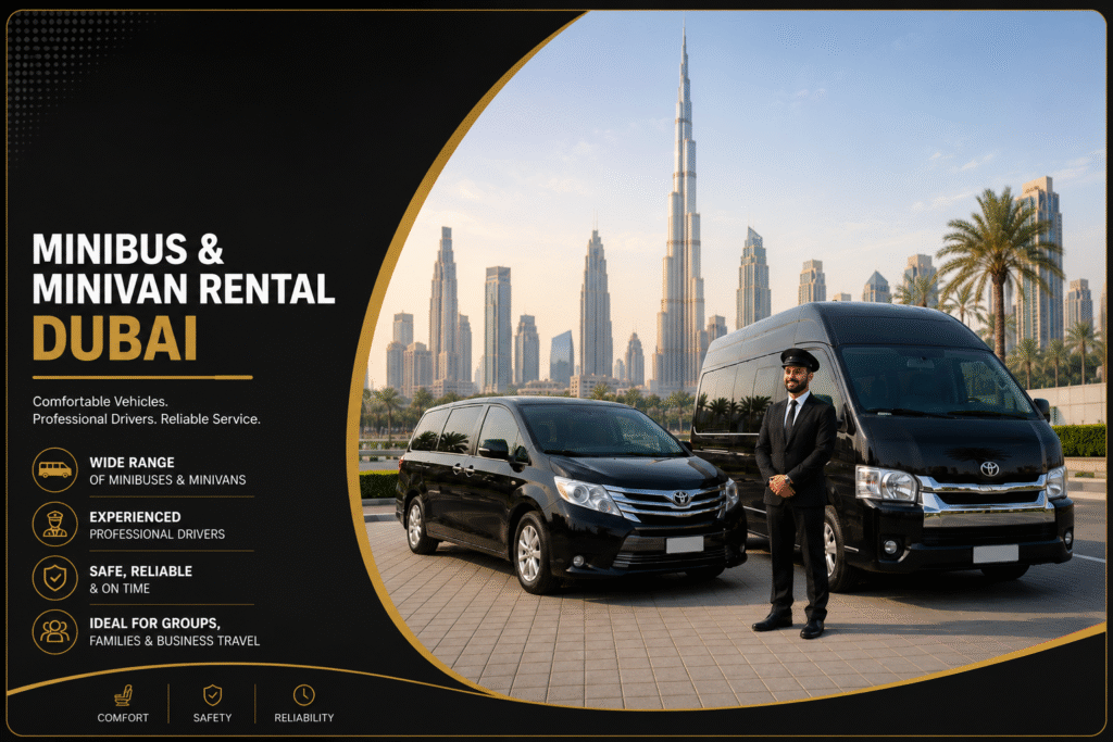 Minibus & Minivan Rental Dubai With Driver
